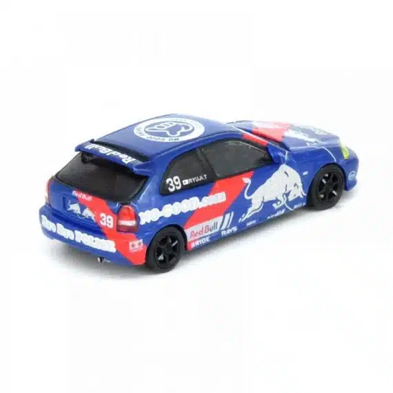 INNO64 1/64 Honda Civic Type-R (EK9) "No Good Racing" Red Bull Livery JDM Collection IN64-EX9-JDM16