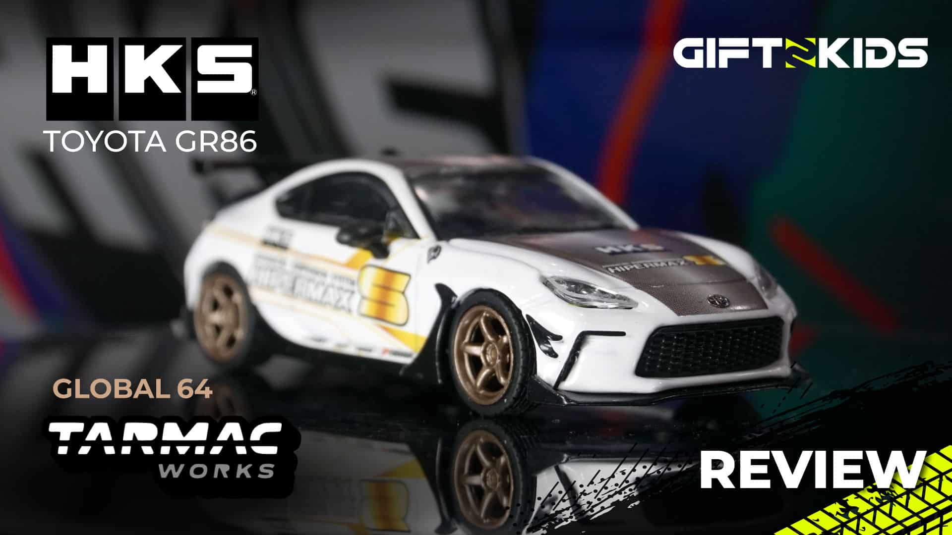 Unboxing Tarmac Works 1/64 GLOBAL64 HKS Toyota GR86 HKS HIPERMAX