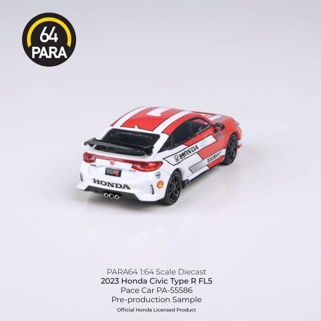 PARA64 1:64 2023 Honda Civic Type R FL5 Pacecar PA-55586