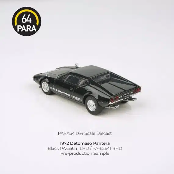 PARA64 1:64 1972 Detomaso Pantera Black PA-65641