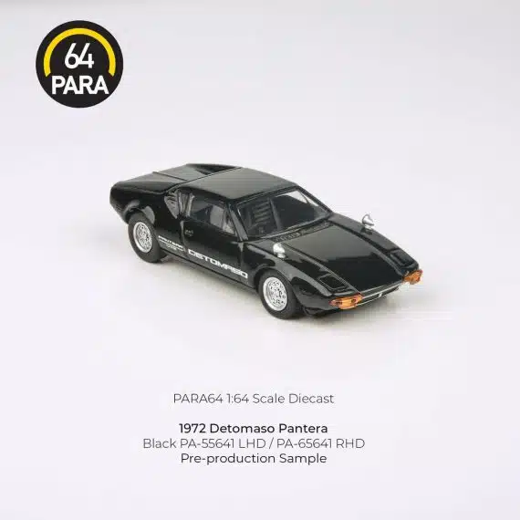 PARA64 1:64 1972 Detomaso Pantera Black PA-65641
