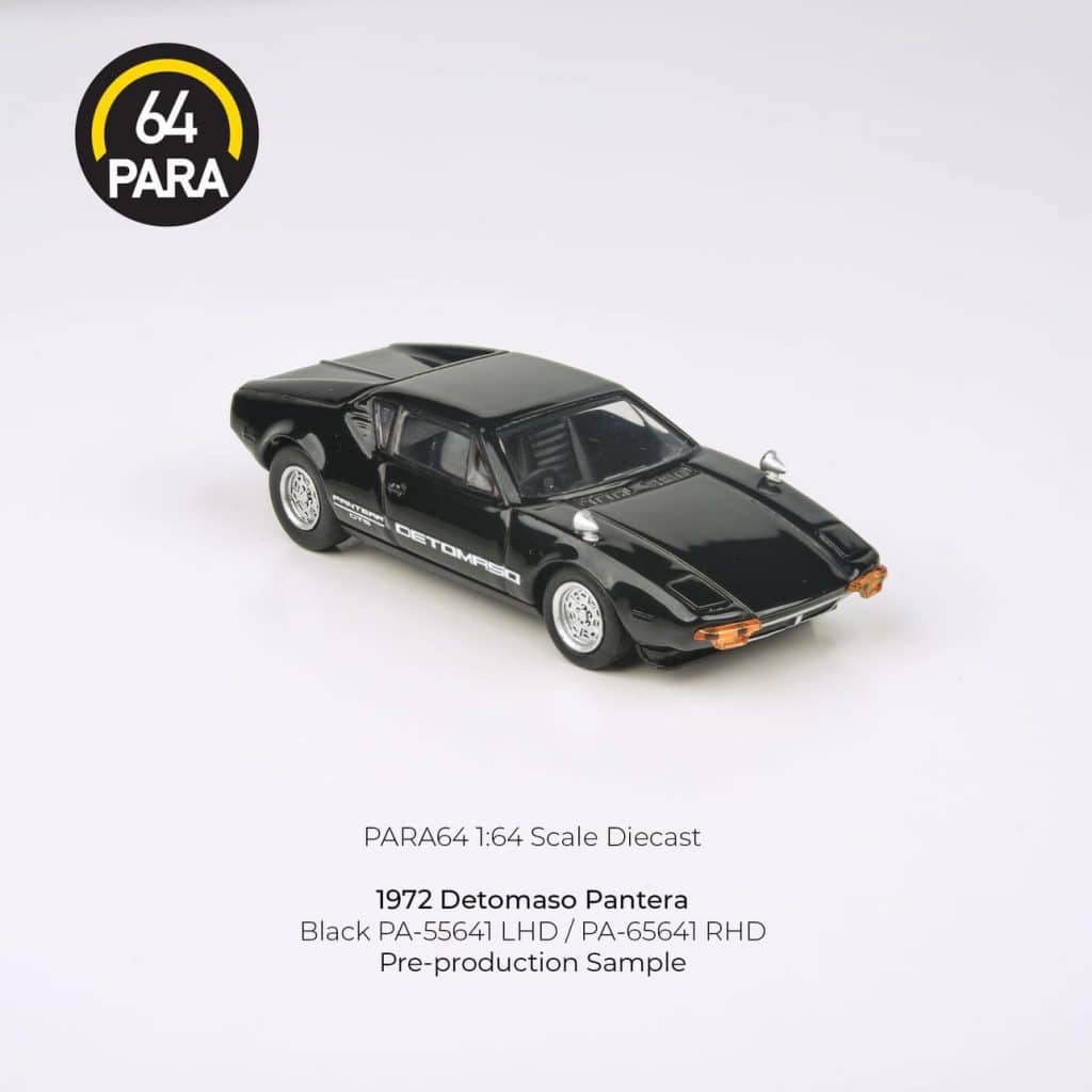 PARA64 1:64 1972 Detomaso Pantera Black PA-65641