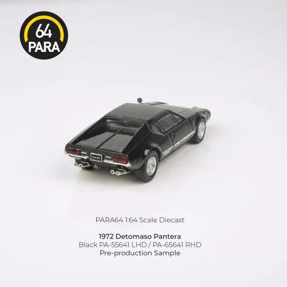 PARA64 1:64 1972 Detomaso Pantera Black PA-65641