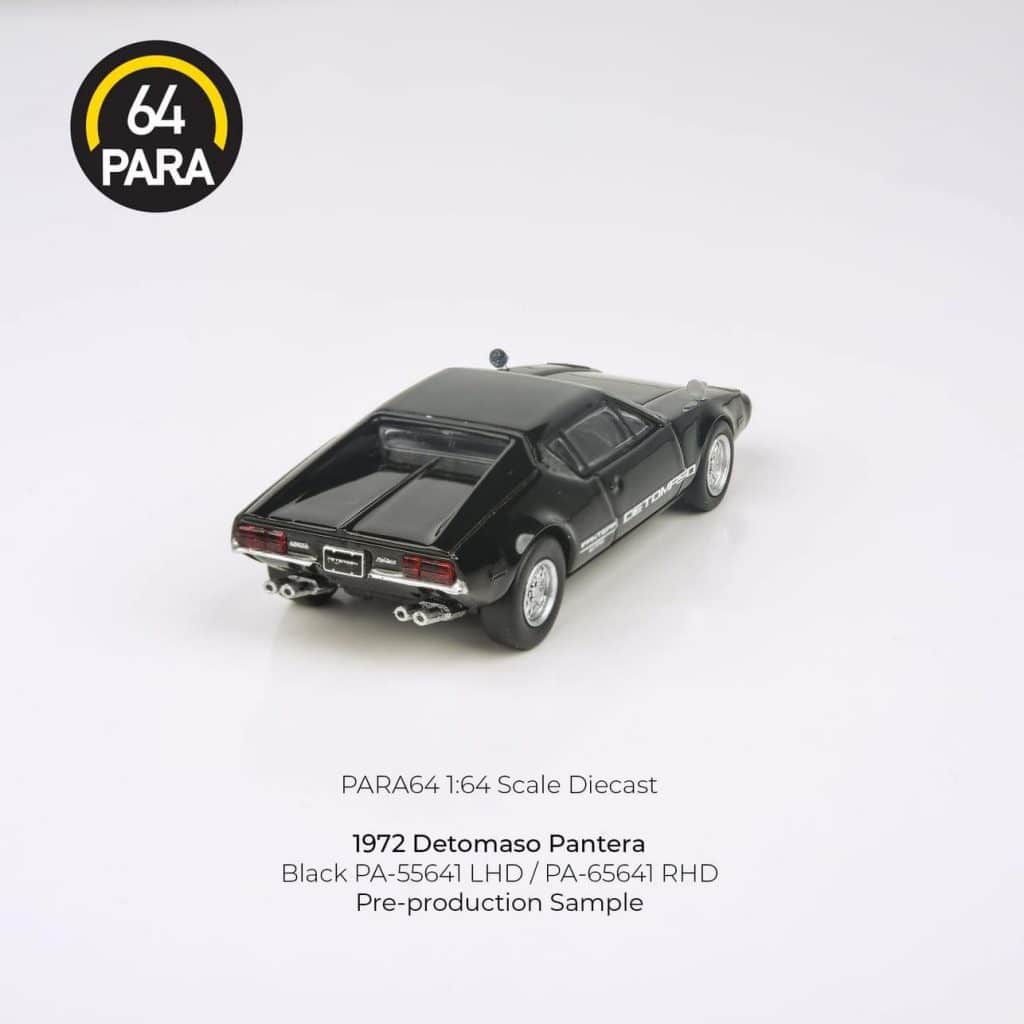 PARA64 1:64 1972 Detomaso Pantera Black PA-65641