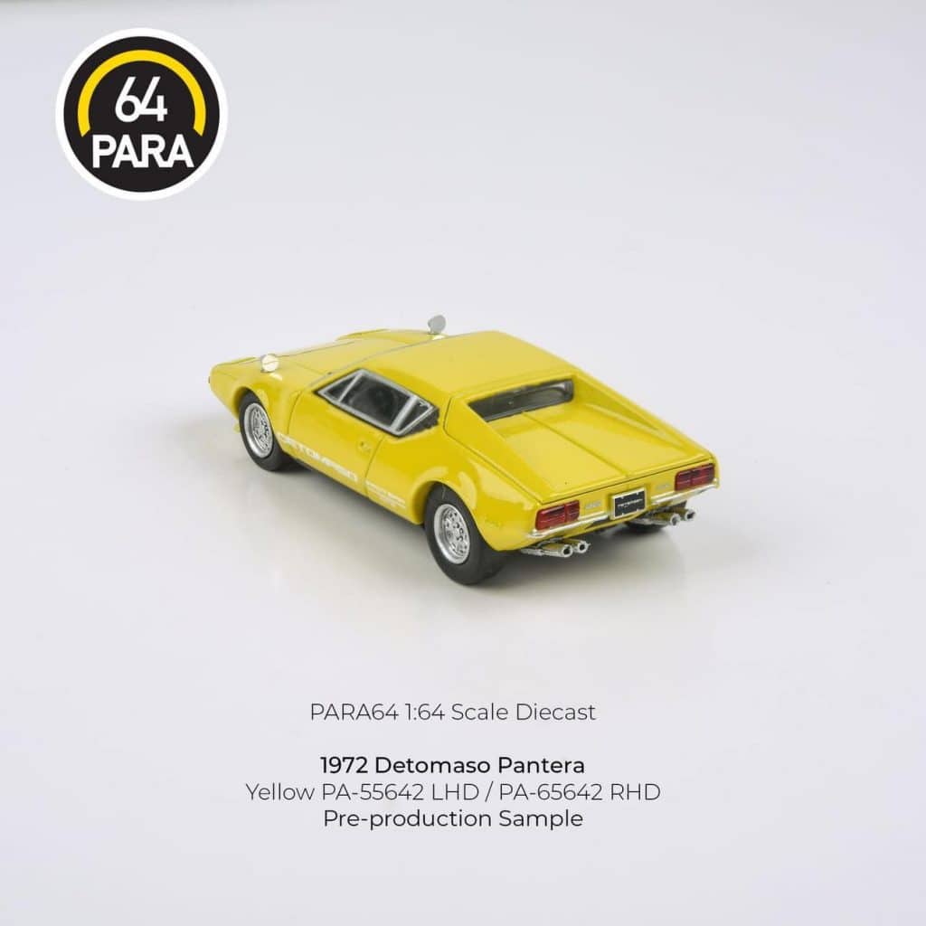 PARA64 1:64 1972 Detomaso Pantera Yellow PA-65642