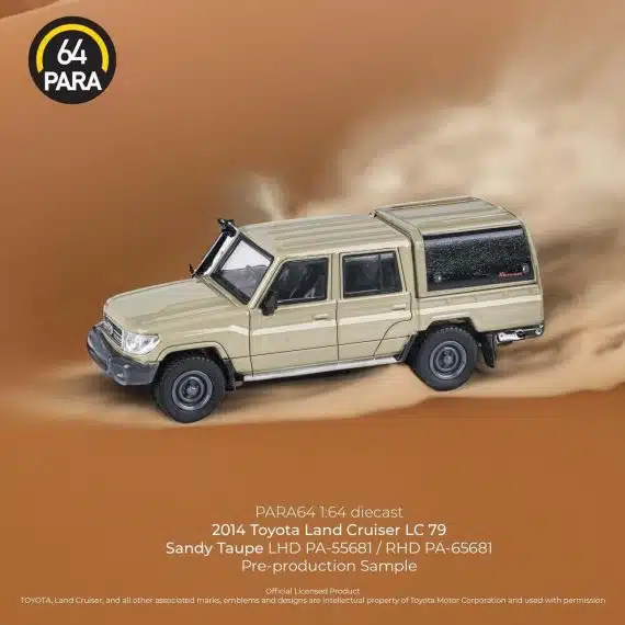PARA64 1:64 2014 Toyota Land Cruiser LC 79 Sandy Taupe PA-65681