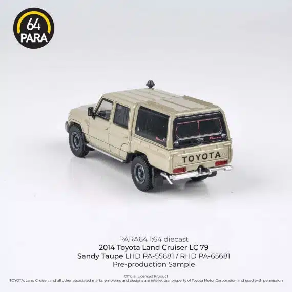 PARA64 1:64 2014 Toyota Land Cruiser LC 79 Sandy Taupe PA-65681