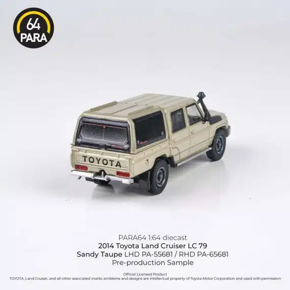 PARA64 1:64 2014 Toyota Land Cruiser LC 79 Sandy Taupe PA-65681