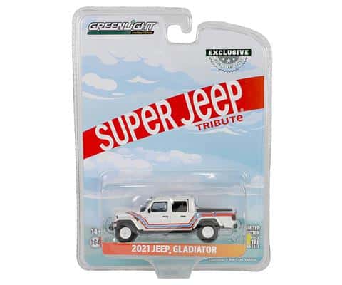 Greenlight 1/64 Exclusive Super Jeep Tribute 2021 Jeep Gladiator 30382