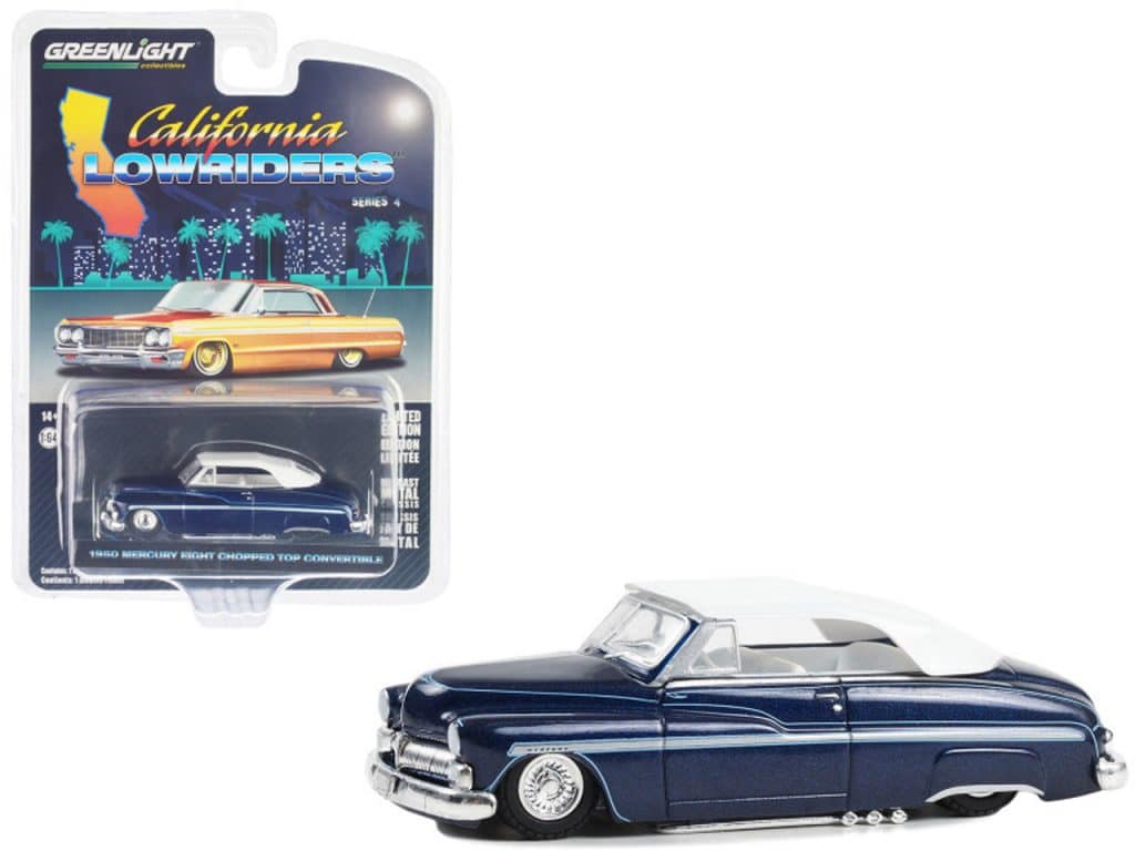 Greenlight 1/64 California Lowriders Series 4 - 1950 Mercury Eight Chopped Top Convertible 63050-B