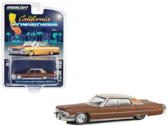 Greenlight 1/64 California Lowriders Series 4 - 1973 Cadillac Sedan Deville 63050-E