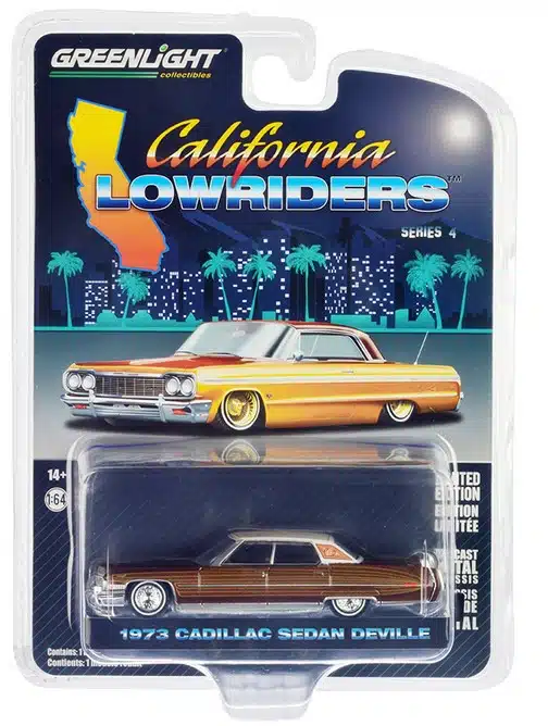 Greenlight 1/64 California Lowriders Series 4 - 1973 Cadillac Sedan Deville 63050-E