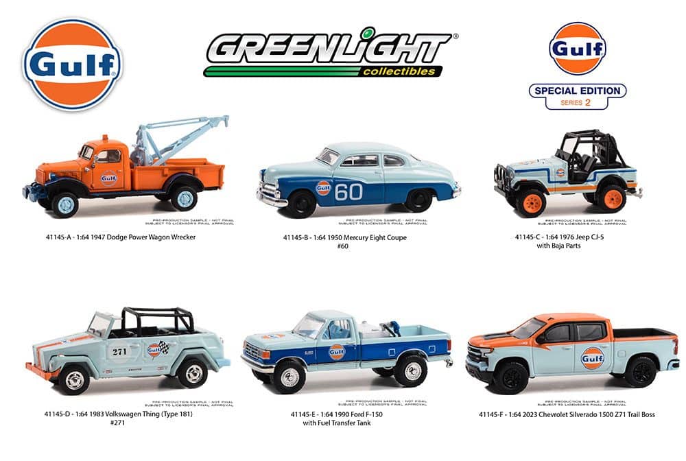 Greenlight 1/64 Gulf Special Edition Series 2 - 1983 Volkswagen Type 181 (The Thing) 41145-D