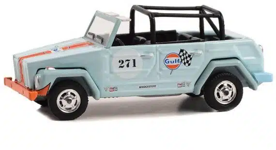 Greenlight 1/64 Gulf Special Edition Series 2 - 1983 Volkswagen Type 181 (The Thing) 41145-D