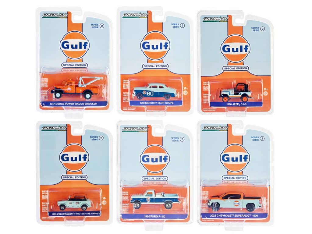 Greenlight 1/64 Gulf Special Edition Series 2 - 1950 Mercury Eight Coupe 41145-B