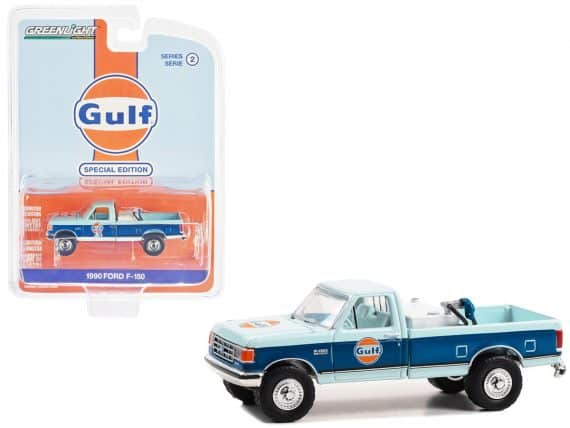 Greenlight 1/64 Gulf Special Edition Series 2 - 1990 Ford F-150 41145-E