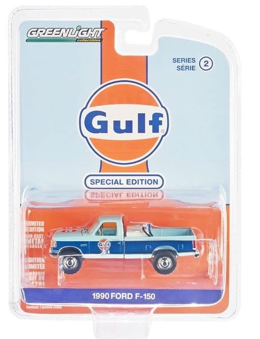 Greenlight 1/64 Gulf Special Edition Series 2 - 1990 Ford F-150 41145-E