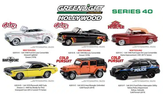 Greenlight 1/64 Hollywood Series 40 - Grease 1948 Ford De Luxe "Greased Lightning" 62010-A