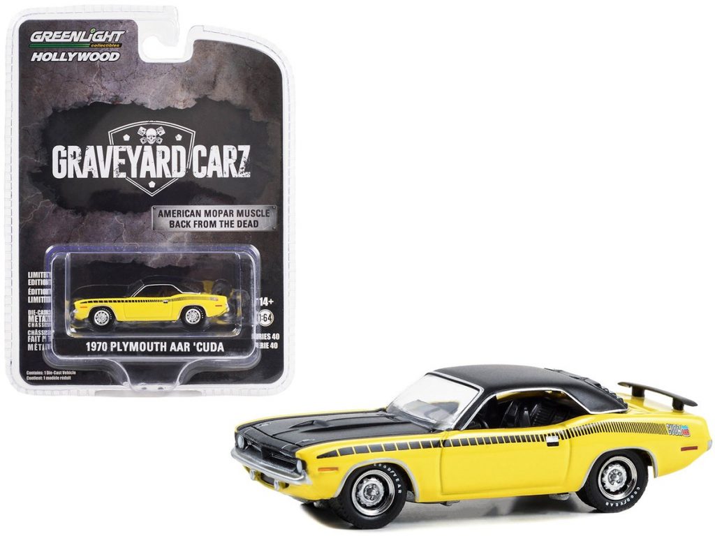 Greenlight 1/64 Hollywood Series 40 - Graveyard Carz 1970 Plymouth AAR Cuda 62010-D