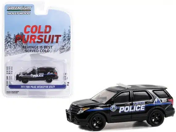 Greenlight 1/64 Hollywood Series 40 - Cold Pursuit 2013 Ford Police Interceptor Utility 62010-F