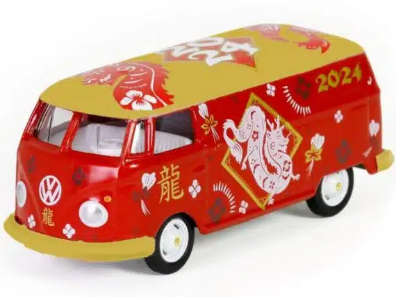Greenlight 1/64 Exclusive 2024 Year Of The Dragon Volkswagen Type 2 Panel Van 30479
