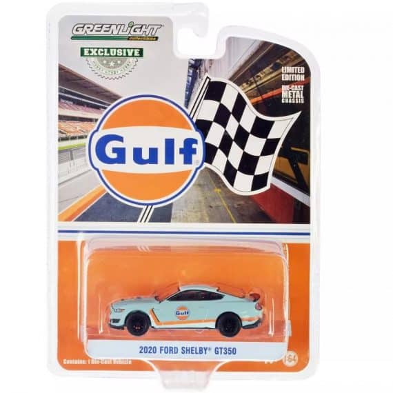 Greenlight 1/64 Exclusive Gulf 2020 Ford Shelby GT350 30460