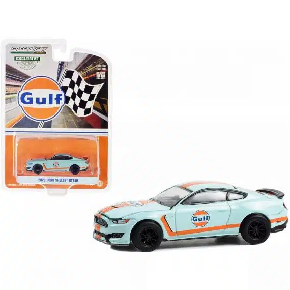 Greenlight 1/64 Exclusive Gulf 2020 Ford Shelby GT350 30460