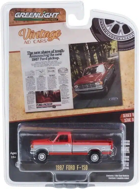 Greenlight 1/64 Vintage AD Cars Series 9 - 1987 Ford F-150 39130-F