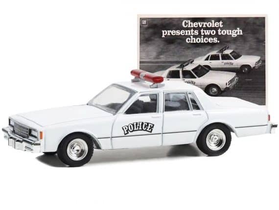 Greenlight 1/64 Vintage AD Cars Series 9 - 1980 Chevrolet Impala 9C1 Police 39130-E