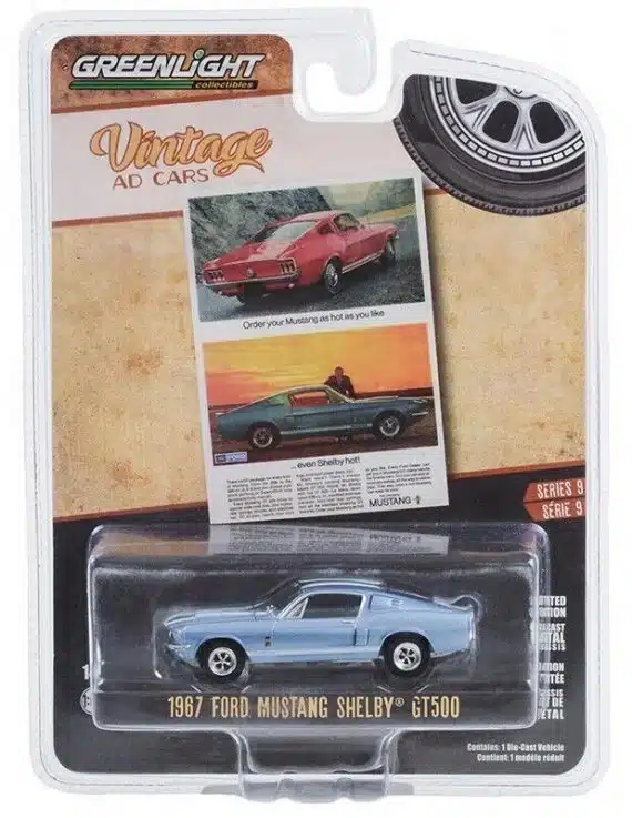 Greenlight 1/64 Vintage AD Cars Series 9 - 1967 Ford Mustang Shelby GT500 39130-C