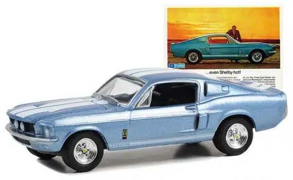 Greenlight 1/64 Vintage AD Cars Series 9 - 1967 Ford Mustang Shelby GT500 39130-C