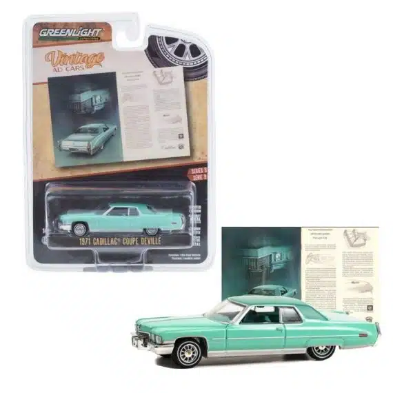 Greenlight 1/64 Vintage AD Cars Series 9 - 1971 Cadillac Coupe Deville 39130-D