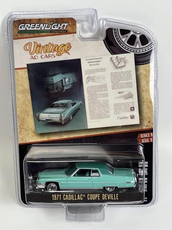 Greenlight 1/64 Vintage AD Cars Series 9 - 1971 Cadillac Coupe Deville 39130-D