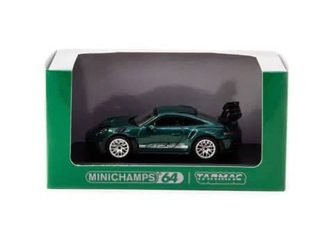 MINICHAMPS 1/64 COLLAB64 Tarmac Works Porsche 911 (992) GT3 RS Porsche Racing Green Metallic T64MC-005-GR