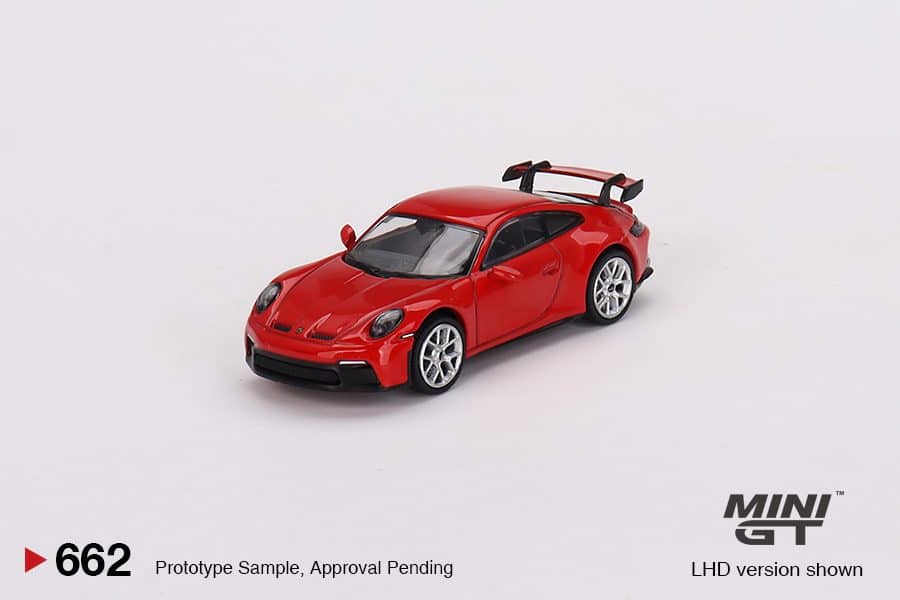 MINI GT No.662 Porsche 911 (992) GT3 Guards Red MGT00662