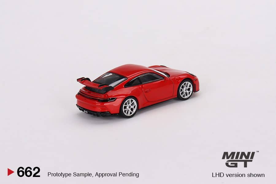 MINI GT No.662 Porsche 911 (992) GT3 Guards Red MGT00662