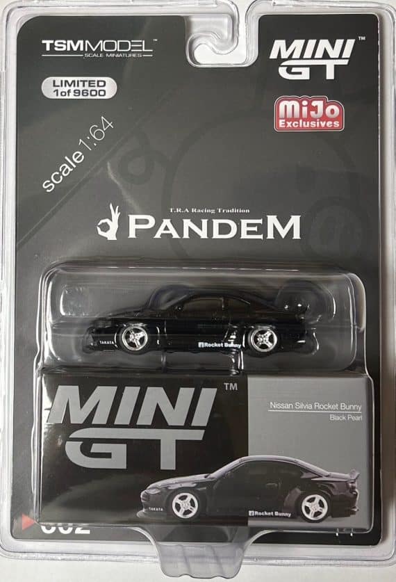 MINI GT No.602 Nissan Silvia (S15) Rocket Bunny Black Pearl USA Blister Packaging RHD MGT00602-MJ
