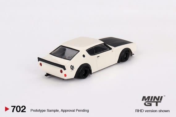 MINI GT No.702 Nissan Skyline Kenmeri Liberty Walk White MGT00702