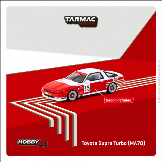 Tarmac Works 1/64 HOBBY64 Toyota Supra Turbo (MA70) ETCC 1987 M. Micangeli / E. Calderari T64-064-87ETC15