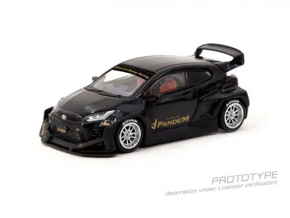 Tarmac Works 1/64 ROAD64 Pandem Toyota GR Yaris Black T64R-080-BK