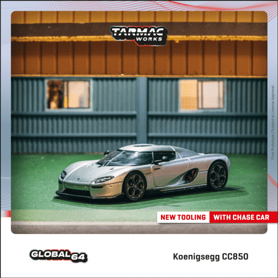 Tarmac Works 1/64 GLOBAL64 Koenigsegg CC850 Silver T64G-TL051-SL