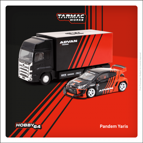 Tarmac Works 1/64 HOBBY64 Pandem Yaris ADVAN T64-080-ADV