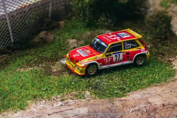 Tarmac Works 1/64 HOBBY64 Renault 5 MAXI Turbo Tour de Corse - Rallye de France 1985 Didier Auriol / Bernard Occelli T64-TL061-85TDC27