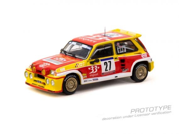 Tarmac Works 1/64 HOBBY64 Renault 5 MAXI Turbo Tour de Corse - Rallye de France 1985 Didier Auriol / Bernard Occelli T64-TL061-85TDC27