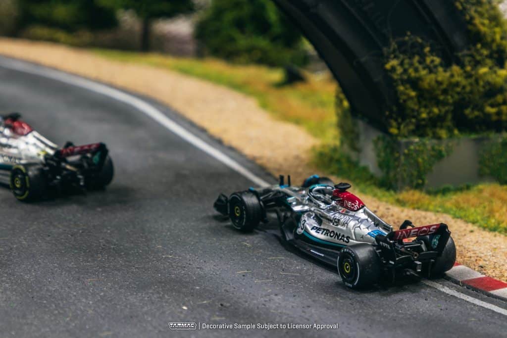 Tarmac Works 1/64 GLOBAL64 Mercedes-AMG F1 W13 E Performance Belgian Grand Prix 2022 George Russell T64G-F044-GR3