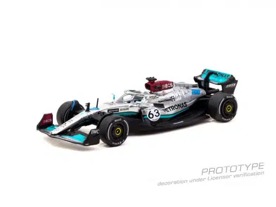 Tarmac Works 1/64 GLOBAL64 Mercedes-AMG F1 W13 E Performance Belgian Grand Prix 2022 George Russell T64G-F044-GR3