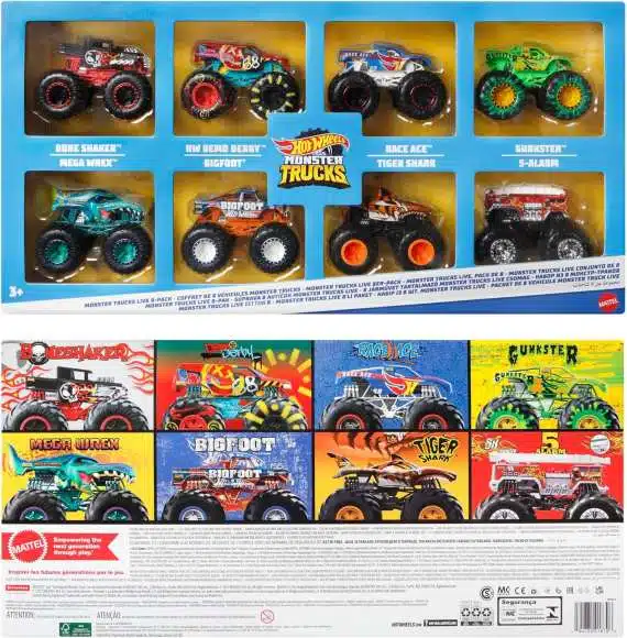 Hot Wheels Monster Truck 8 Pack