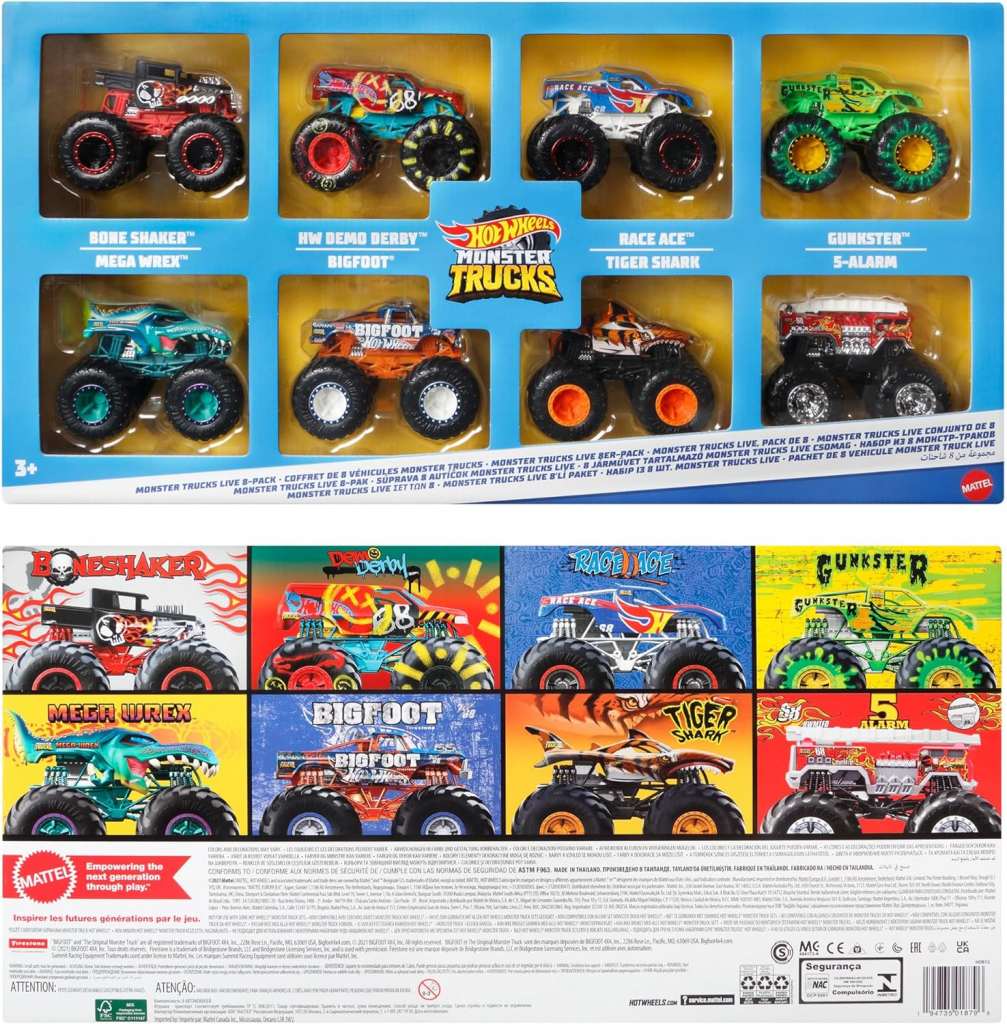 Hot Wheels Monster Truck 8 Pack