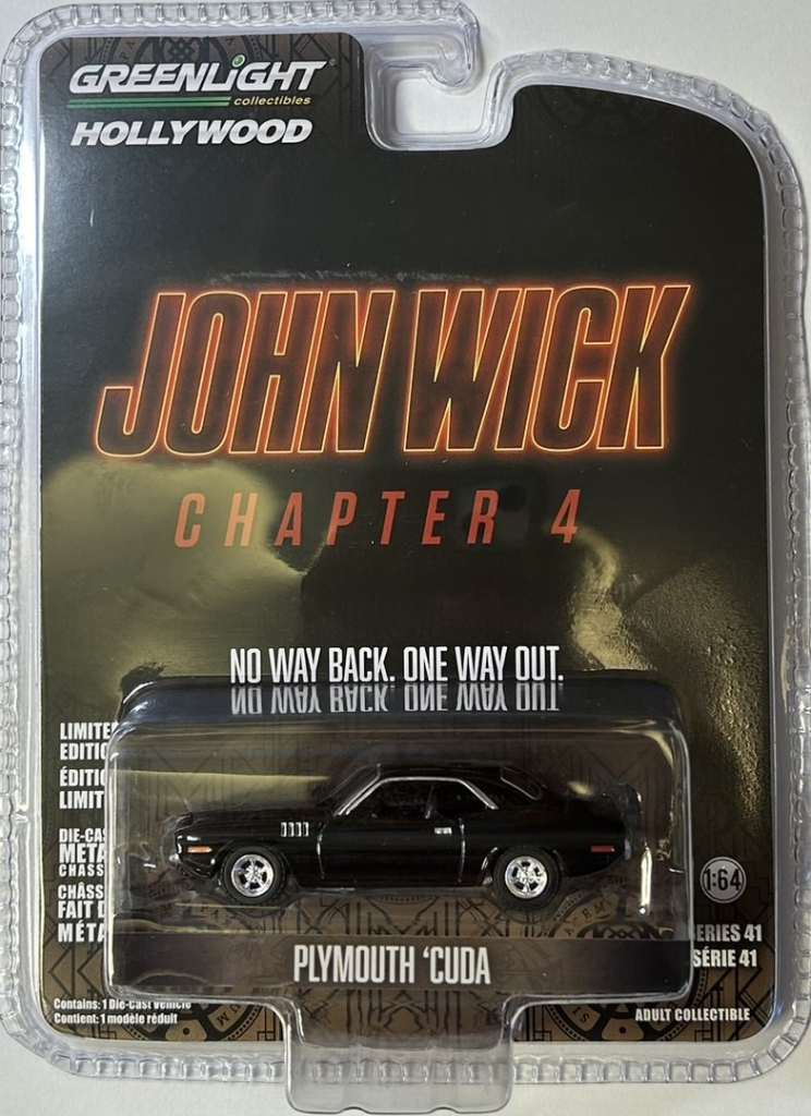 John Wick Chapter 4 Plymouth Cuda 62020-F