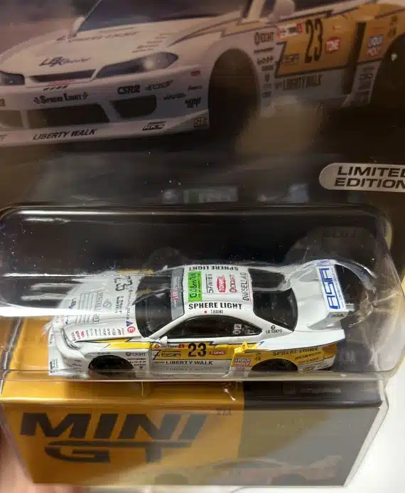 MINI GT No.618 miJo Exclusives Nissan LB-Super Silhouette S15 SILVIA #23 2022 Goodwood Festival of Speed USA Blister Packaging MGT00618-MJ Diecast model cars
